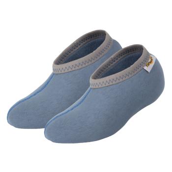 1 Paar TippTexx 24 Stiefelsocken, Blau mit 100% Baumwolle für Damen, Herren & Kinder